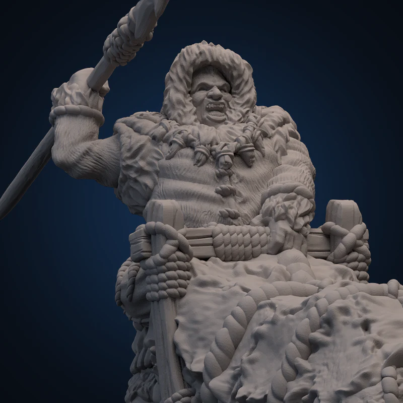 Mythic Earth Qimmiq Qamutiik Inuit 1X Resin Miniatures And 5X Metal Miniatures MSMA55
