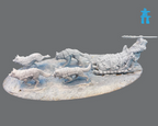Mythic Earth Qimmiq Qamutiik Inuit 1X Resin Miniatures And 5X Metal Miniatures MSMA55