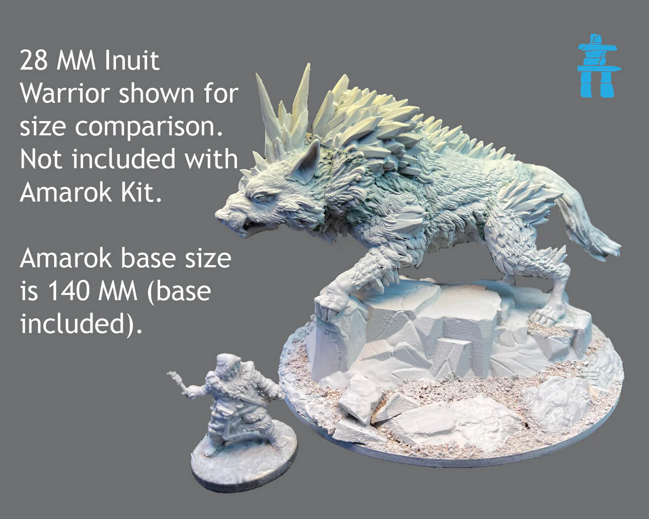 Mythic Earth Amarok Inuit 1 Monstrous Miniatures Figure MSMA57