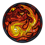 Pinfinity Pin MTG Stained Glass Mountain Limited Edition AR Pin Magic The Gathering Collectible PINMTG063