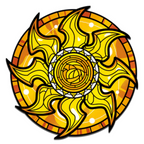 Pinfinity Pin MTG Stained Glass Plains Limited Edition AR Pin Magic The Gathering Collectible PINMTG060