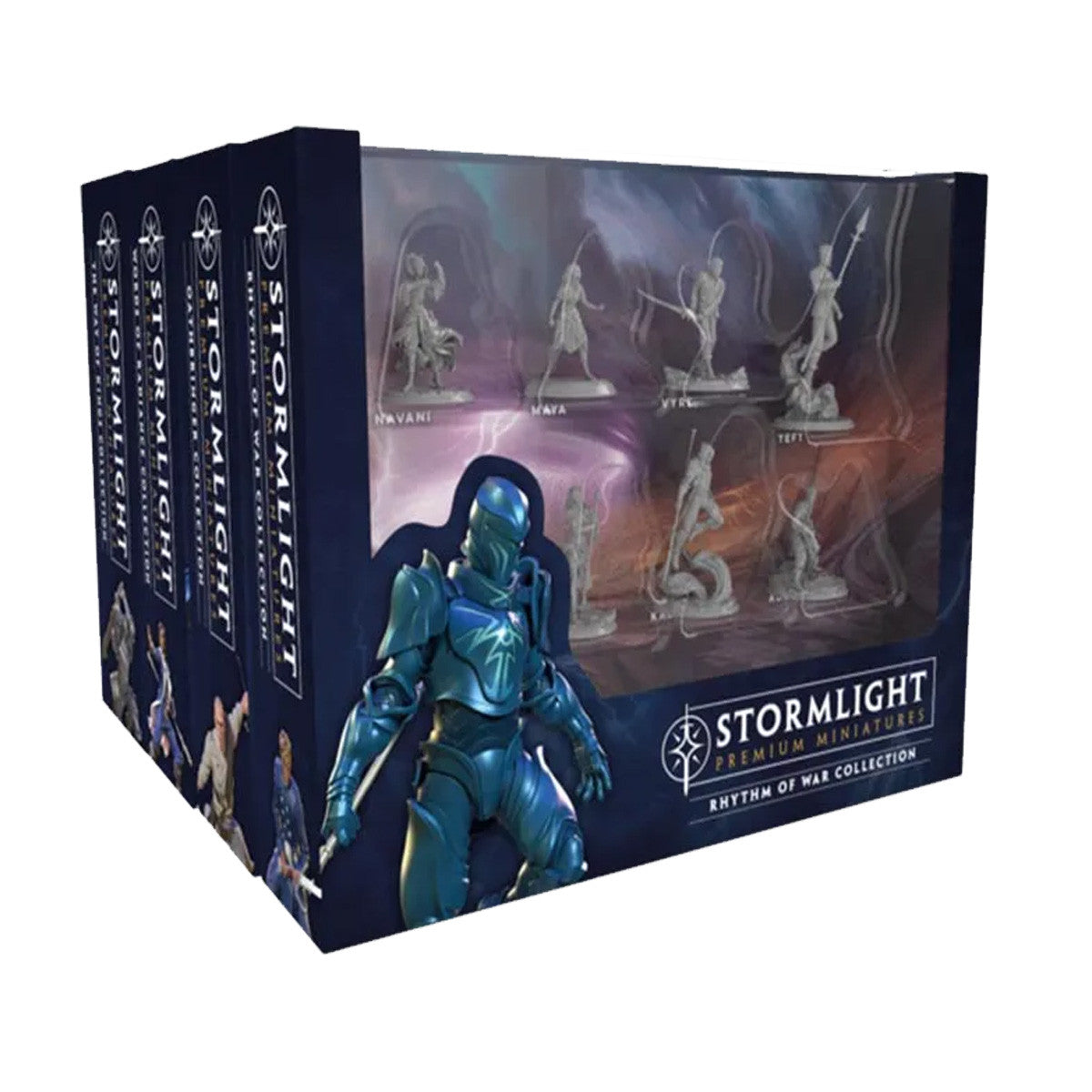 Cosmere RPG Stormlight Archive Rhythm of War Premium Unpainted Miniatures Set 7 Minis Pack BWG-RoW-7P