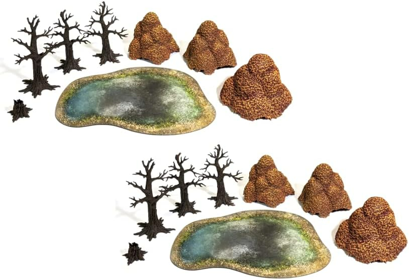 Monster Fight Club Scenery Autumn Forest Pre Painted Tabletop Game Scenery Bundle Pack of 2 MFC-10101K1-FBA