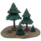 Monster Fight Club Scenery Evergreen Pine Forest Pre Painted Tabletop Game Scenery Bundle Pack of 2 MFC-10104K1-FBA
