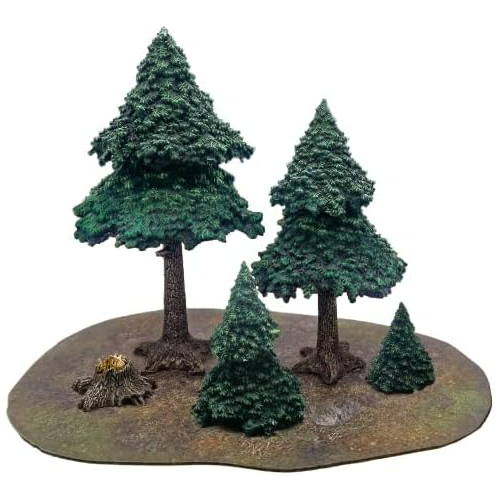 Monster Fight Club Scenery Evergreen Pine Forest Pre Painted Tabletop Game Scenery Bundle Pack of 2 MFC-10104K1-FBA