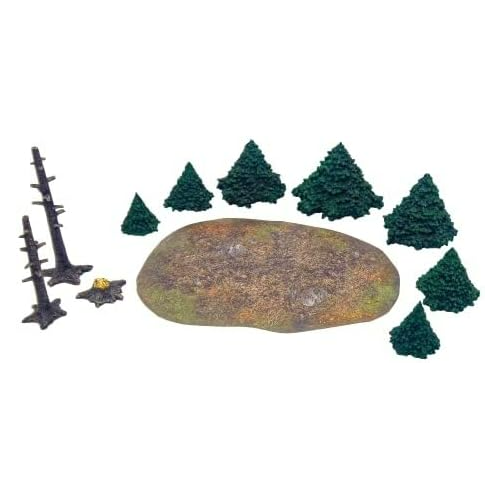 Monster Fight Club Scenery Evergreen Pine Forest Pre Painted Tabletop Game Scenery Bundle Pack of 2 MFC-10104K1-FBA