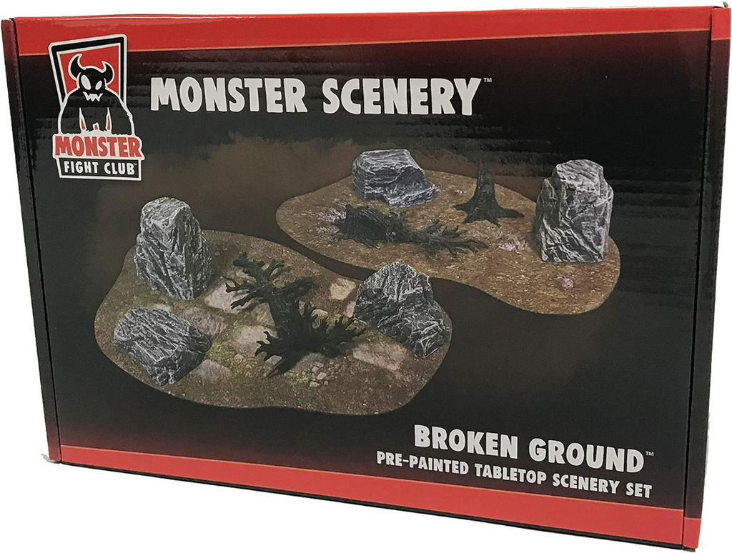 Monster Fight Club Scenery Broken Ground Pre Painted Game Scenery Bundle Pack of 2 MFC-10300K1-FBA