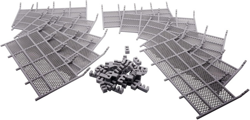 Monster Fight Club Scenery Metropolis Miniature Chain Link Fences Pre Painted Tabletop Game Scenery Bundle Pack of 2 MFC-12000K1-FBA