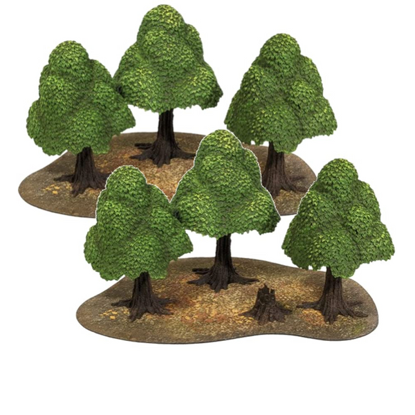 Monster Scenery Verdant Forest Pre-Painted Tabletop Game Scenery Bundle Pack of 2