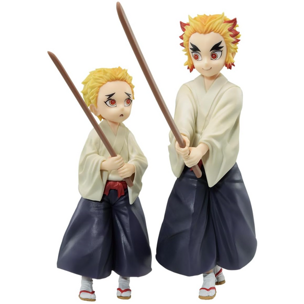 Bandai Spirits Ichibansho - Demon Slayer - Kyojuro Rengoku & Senjuro Rengoku (Immortal Ties), Collectible Figure