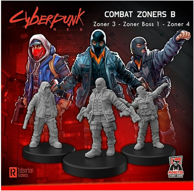 Monster Fight Club Cyberpunk RED Miniatures Combat Zonners B Punks MFC-33008