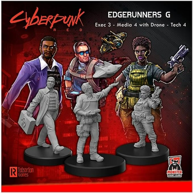 Monster Fight Club Cyberpunk RED Miniatures Edgerunners G Exec Media Nomad MFC-33020