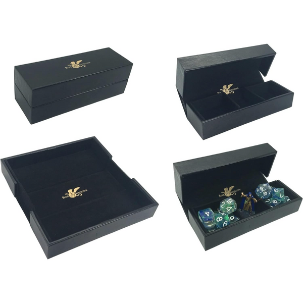 Role 4 Initiative Luxury Faux Leather Dice Box Rolling Tray R4i-44200