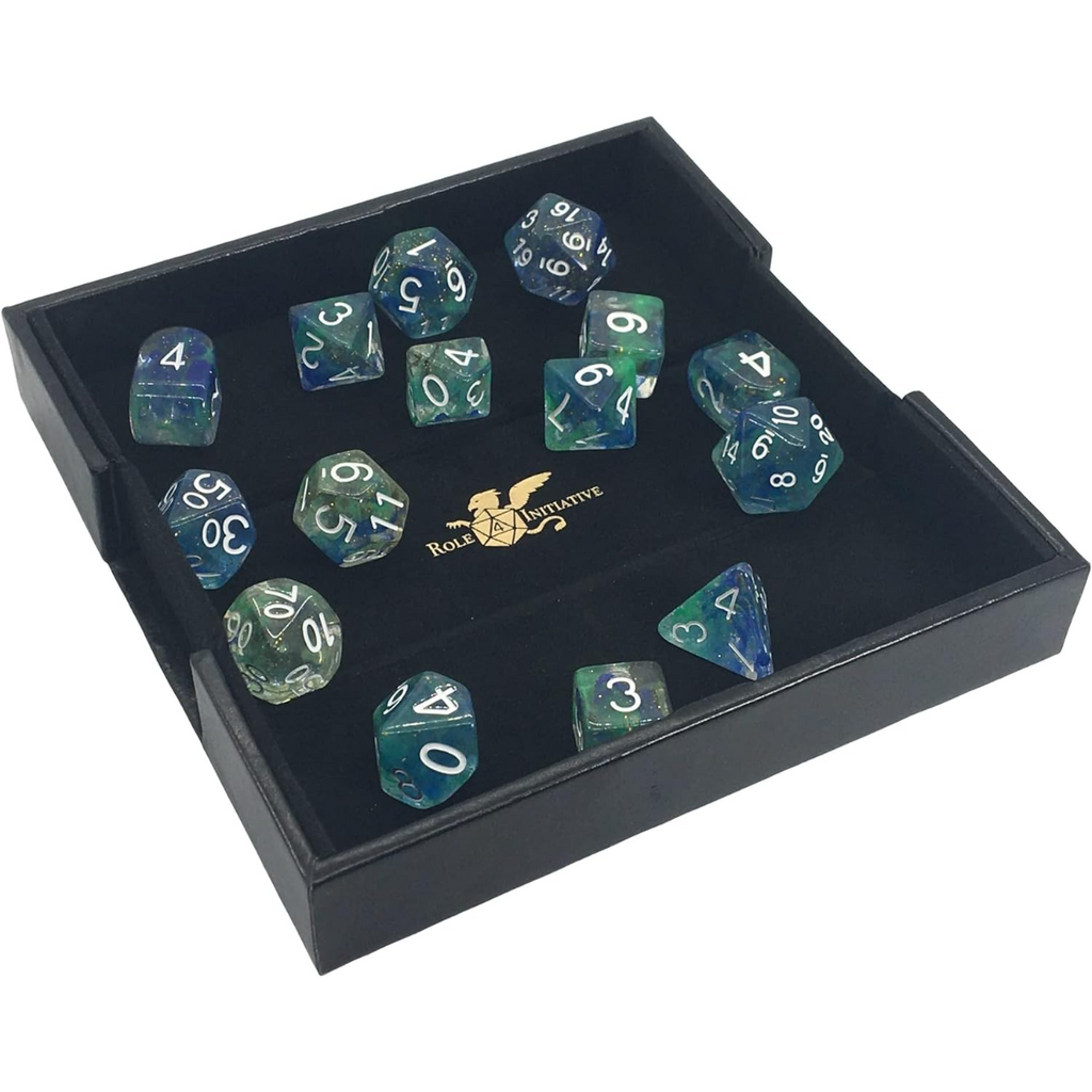 Role 4 Initiative Luxury Faux Leather Dice Box Rolling Tray R4i-44200