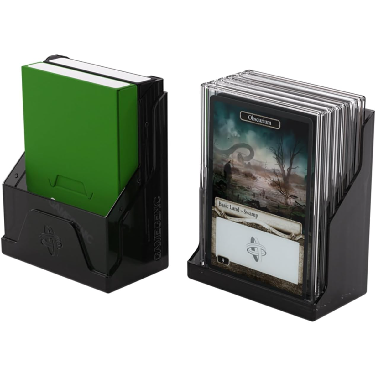 Gamegenic Bastion 50+ Xl Black Secure Deck Box Double-Sleeved Cards With Compact Design GGS22019ML