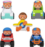 UCC Distributing Blippi Mystery Mini Vehicle Blind Single Figure Random Selection UCCD-BLZ0004