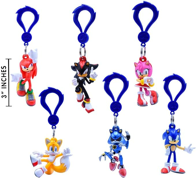 UCC Distributing Sonic The Hedgehog Figure Hanger Mystery Pack Single Figure Random Selection UCCD-99136