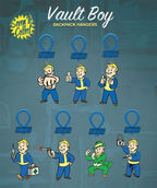 UCC Distributing Fallout Figure Hangers In Blind Bag Single Figure Random Selection UCCD-59754