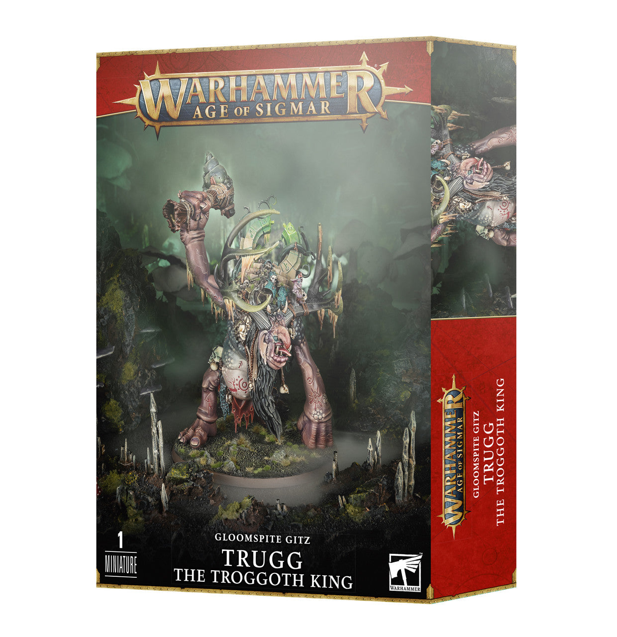 Games Workshop Warhammer Age Of Sigmar Gloomspite Gitz Trugg The Troggoth King Plastic Box 89-54