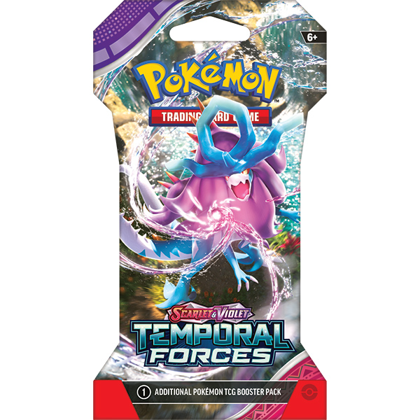 Pokemon TCG: Scarlet & Violet 05 Temporal Forces- Sleeved Booster Case (144 Packs) PKU85642