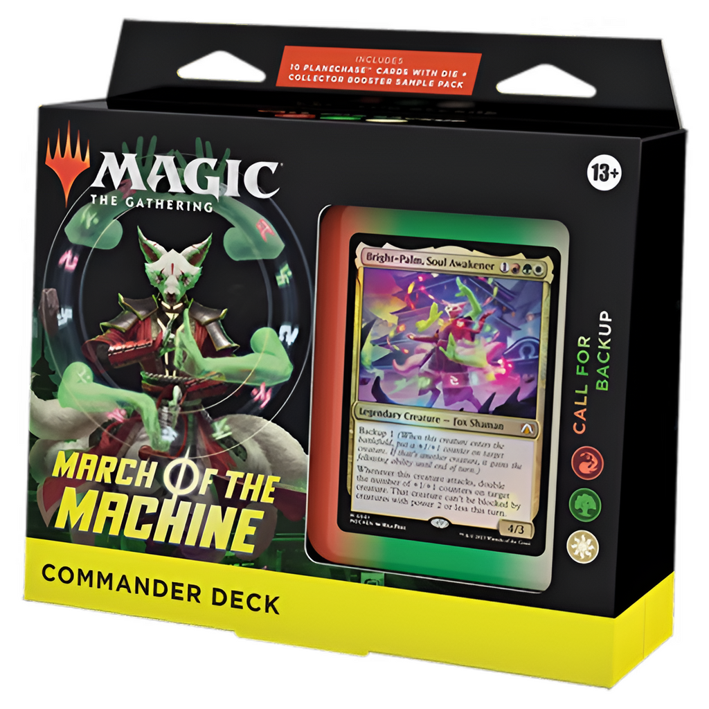 MTG Magic The Gathering CCG March Of The Machines Commander Deck-Call For Backup Red/Green/White Single Pack MTG-MOTM-CD-CallforBackup