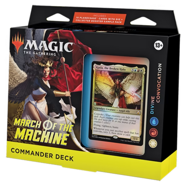 MTG Magic The Gathering CCG March Of The Machines Commander Deck-Divine Convocation Blue/Red/White Single Pack MTG-MOTM-CD-DivinConvocation