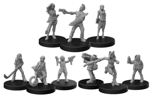 Monster Fight Club Cyberpunk Red Miniatures Bundle: Generation Red A, B and Rockerboys (3 Items)