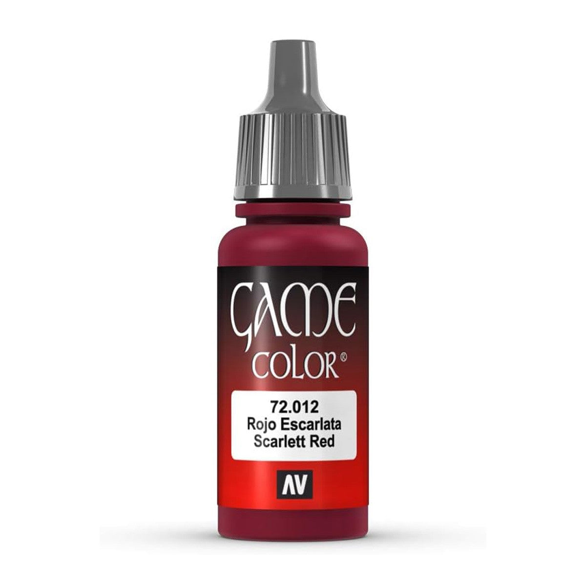 Vallejo Game Color 72012 Acrylic Non Toxic Paint Scarlett Red 17ml - VAL 72012
