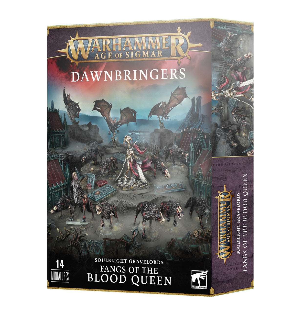 Games Workshop Warhammer Age Of Sigmar Soulblight Gravelords Fangs Of The Blood Queen Plastic Box 91-43