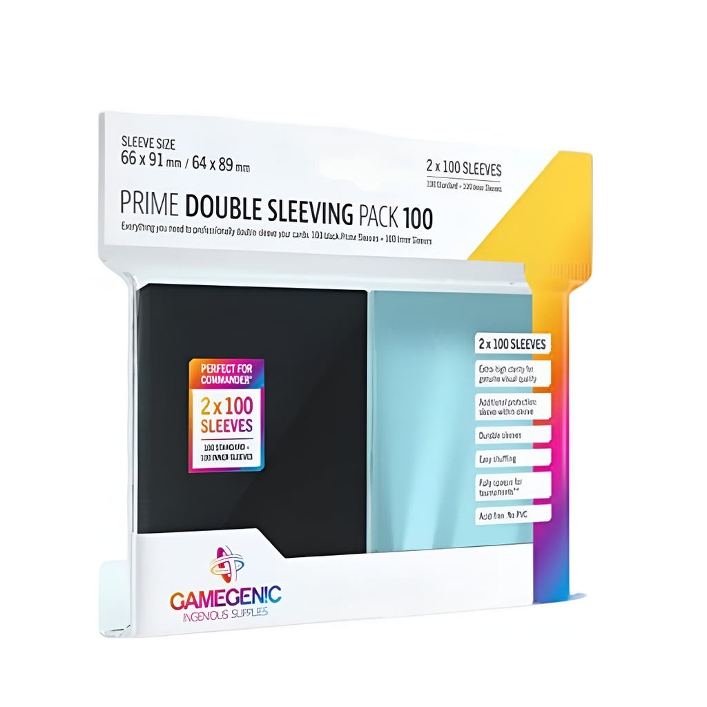 Gamegenic Prime Double Sleeving Pack Protects Up To 100 Standard Gaming Cards G10109
