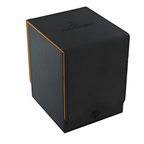 Gamegenic Squire 100+ Xl Convertible Deck Box Holds Up To 100 Cards Black And Orange Color G20068