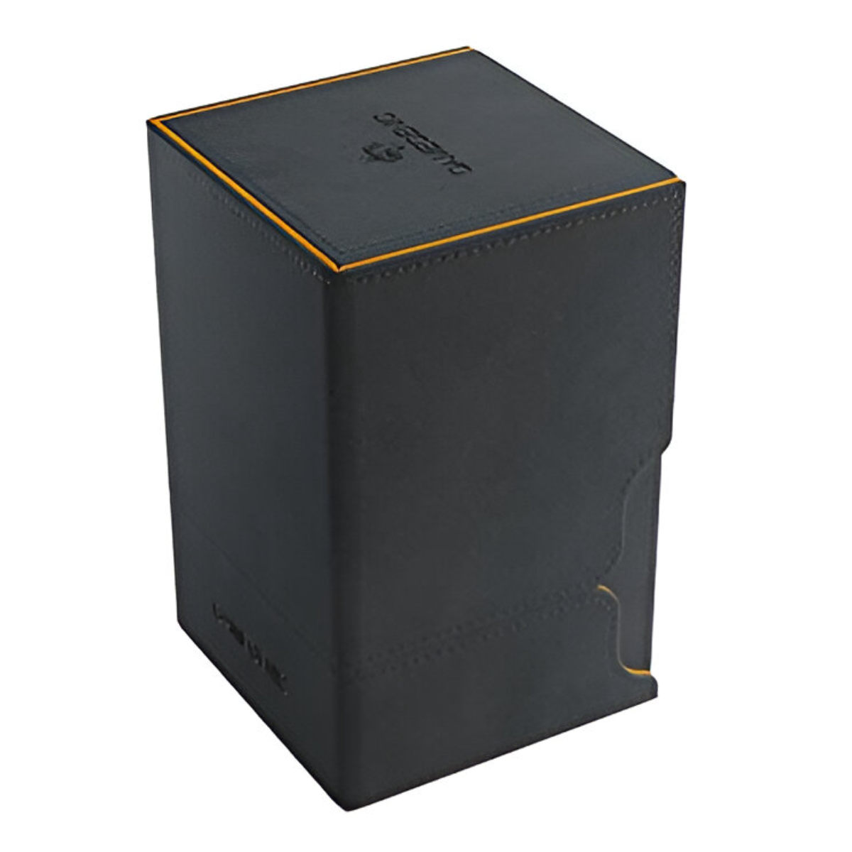 Gamegenic Watchtower 100+ XL Convertible Deck Box Holds up to 100 Cards Black and Orange Color G20069