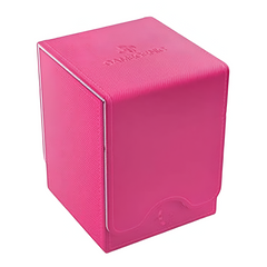 Gamegenic GGS20077ML Squire 100+ Convertible Card Deck Box Pink Holds Double Sleeved Cards Removable Cover For Mix & Match Customization Powerful Magnets For Secure Closure Cards Accessories Pink G20077