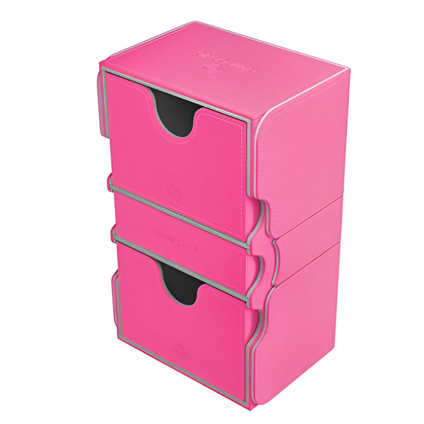 Gamegenic Stronghold 200+ Convertible Deck Box Double Sleeved Card Holds up to 200 Cards -Pink Color G20083