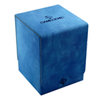 Gamegenic Squire 100+ Convertible Deck Box Card Storage Box with Removable Cover Holds 100 Double Sleeved Cards Blue Color GG2016
