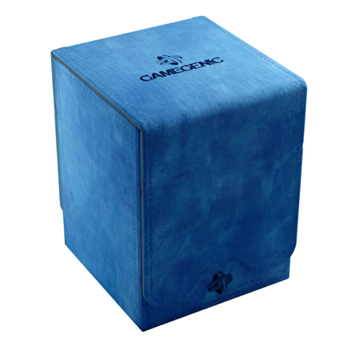 Gamegenic Squire 100+ Convertible Deck Box Card Storage Box with Removable Cover Holds 100 Double Sleeved Cards Blue Color GG2016