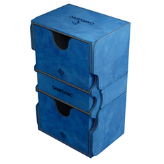 Gamegenic Stronghold 200+ Convertible Deck Box Double Sleeved Card Storage Holds up to 200 Cards Blue Color GG2026