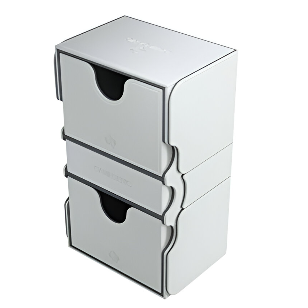 Gamegenic Stronghold 200+ Convertible Deck Box Double Sleeved Card Storage Holds up to 200 Cards White Color GG2028