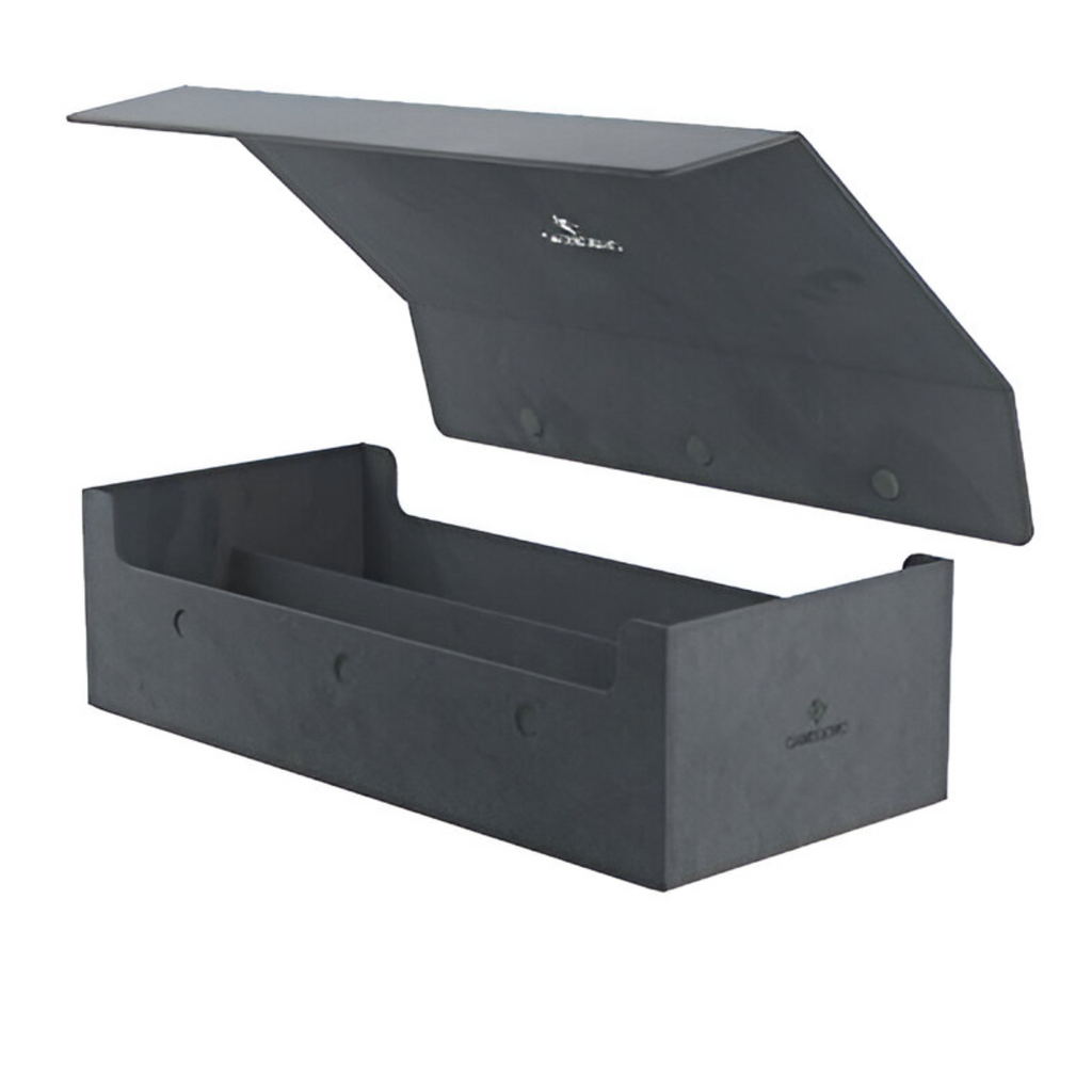 Gamegenic Dungeon 1100+ Convertible Deck and Game Accessories Box Double-Sleeved Card Storage Holds up to 1000 Cards Midnight Gray Color GG2036