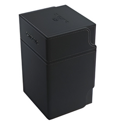 Gamegenic Deck Box Watchtower Convertible Black 100Ct Holds Double Sleeved Cards With Accessories Drawer Mix & Match Customization Secure Closure With Powerful Magnets GG2037