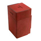 Gamegenic Deck Box Watchtower Convertible Red 100Ct Holds Double-Sleeved Cards With Accessories Drawer Mix & Match Customization Left And Right Handed Use Secure Closure With Powerful Magnets GG2039