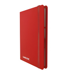 Gamegenic Casual Album 18 Pocket Red 20 Side Loading Pages For 360 Sleeved Cards Optimized For Double Sleeved Cards GG3202