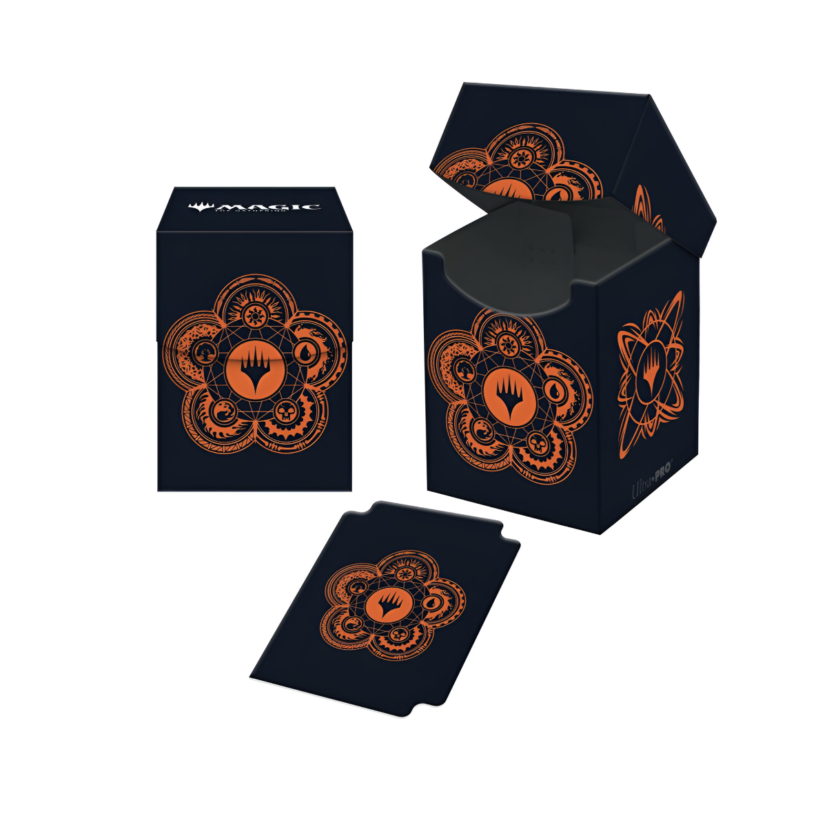 Ultra Pro Deck Box Magic the Gathering Mana 7 Color Wheel Holds up to 100 standard size cards double-sleeved ULPDBM19242