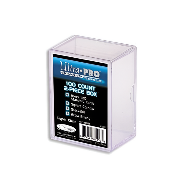 Ultra Pro 100-Ct 2-Piece Clear Card Storage Case Box UPI-81156