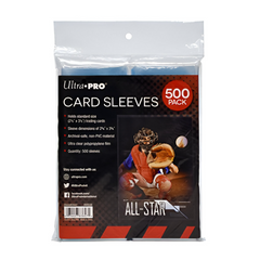 Ultra PRO Clear Soft Trading Card Penny Sleeves for Standard Size Trading Cards measuring 2.5 x 3.5 500 count pack UPI-83647