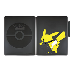 Ultra PRO Elite Series Pikachu 9-Pocket Zippered PRO Binder for Pokemon Stores up to 360 sleeved cards in side-loading pockets ULP15772