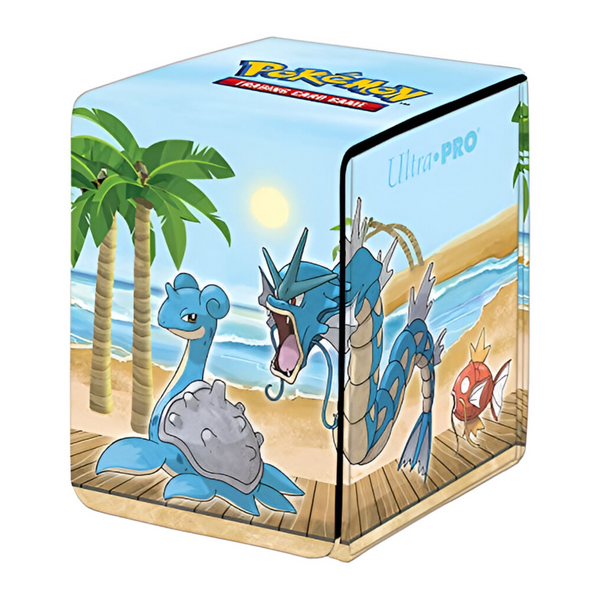 Ultra Pro Pokemon Gallery Series Seaside Alcove Flip Deck Box Holds up to 100 standard size cards double-sleeved ULPDBP15766