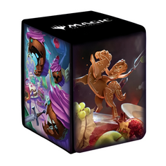 Ultra Pro Wilds of Eldraine Food Fight Alcove Flip Deck Box for Magic The Gathering Holds up to 100 standard size cards double-sleeved UPR38035