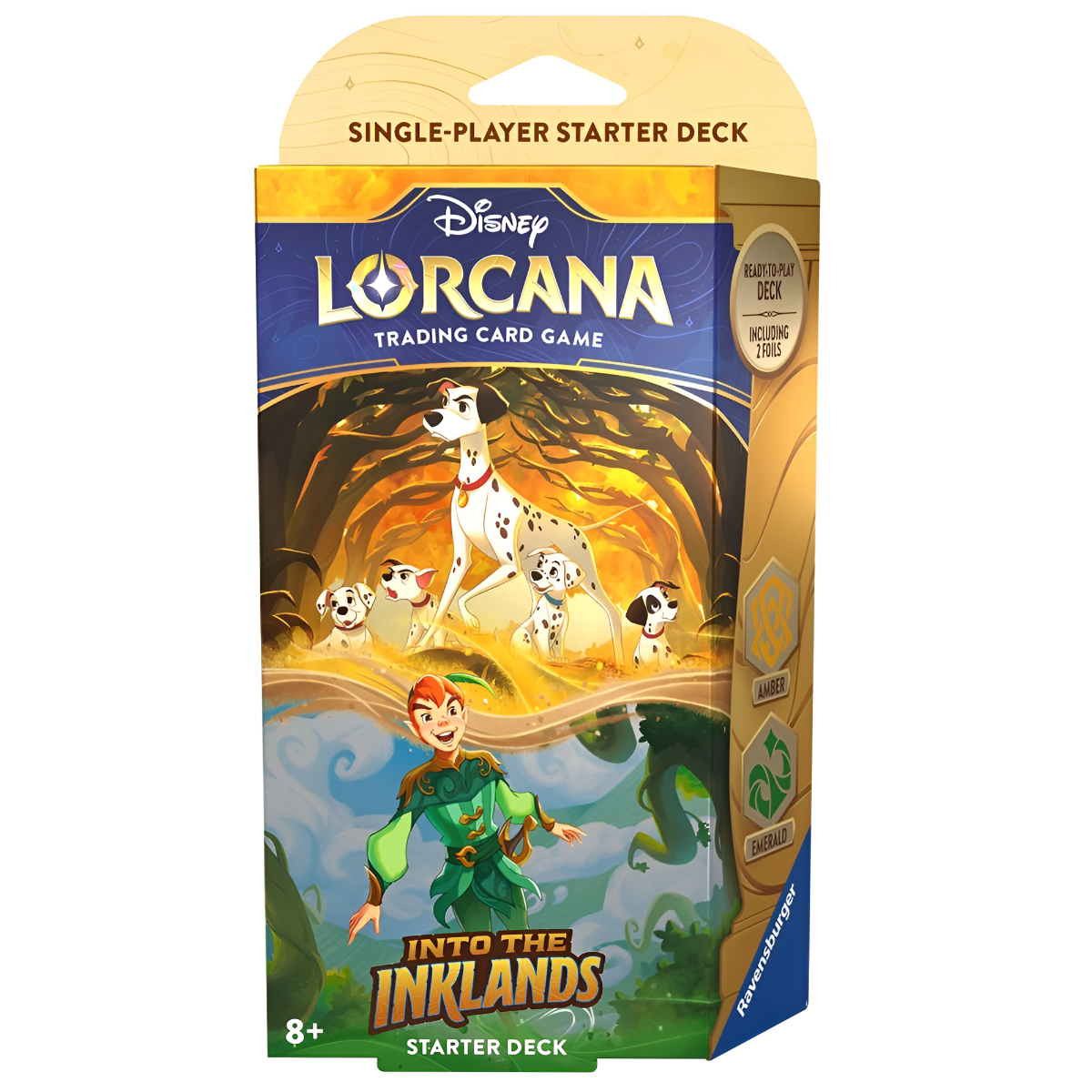 Disney Lorcana Into the Inklands Starter Deck Amber / Emerald (Single Pack)