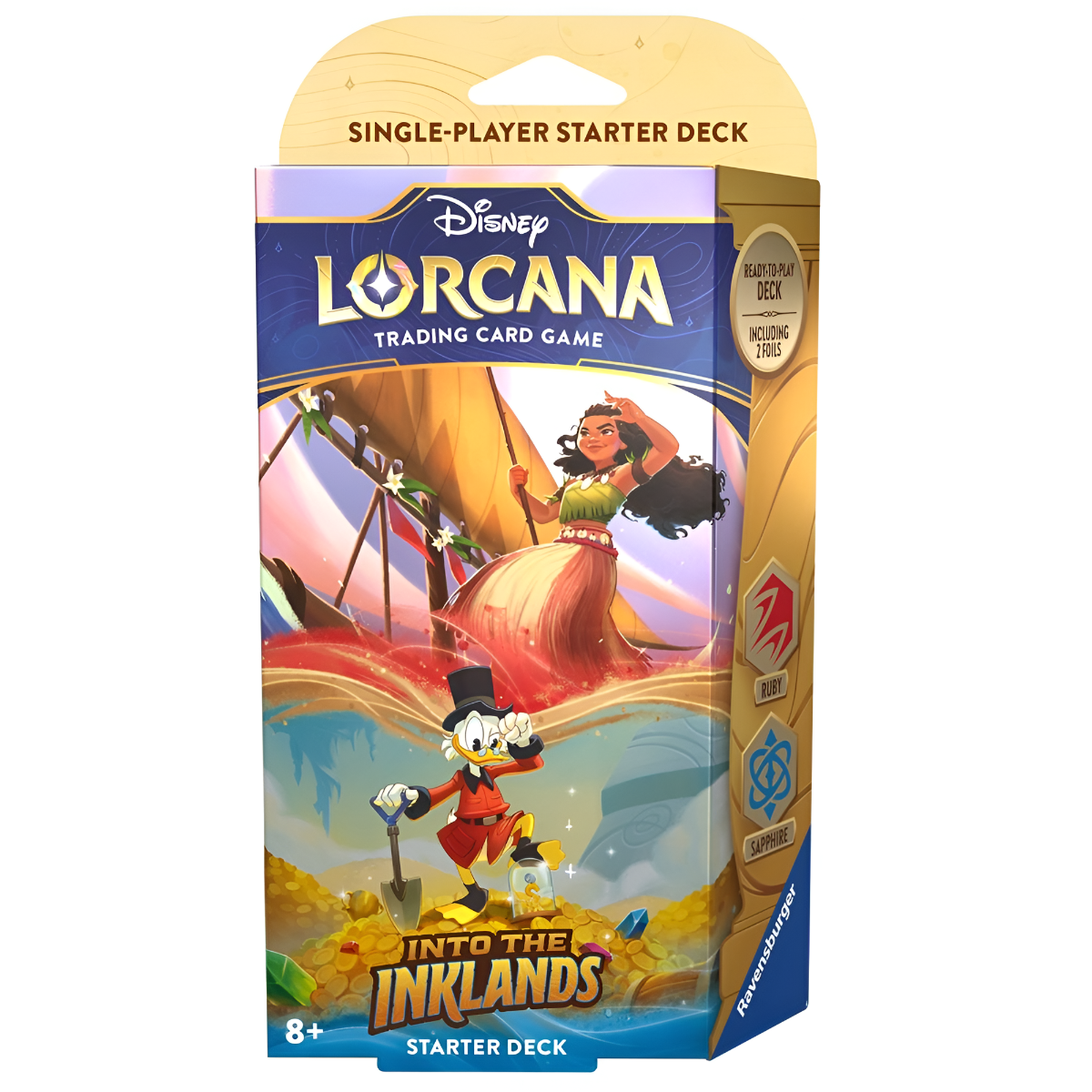 Disney Lorcana Into the Inklands Starter Deck Ruby / Sapphire (Single Pack)